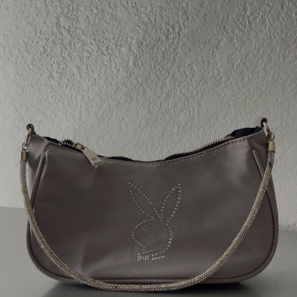 PLAYBOY Silver Shoulder Bag